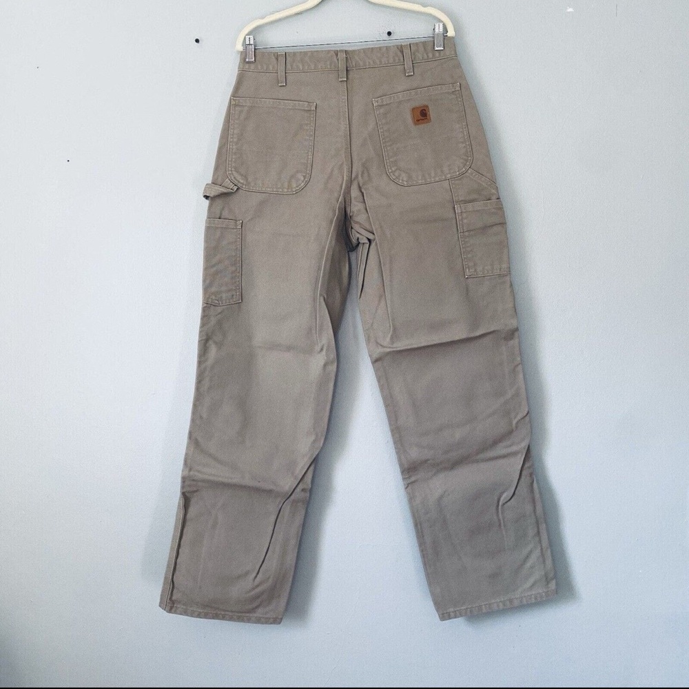 Carhartt Tan Cargo Pants Rugged Utility Style